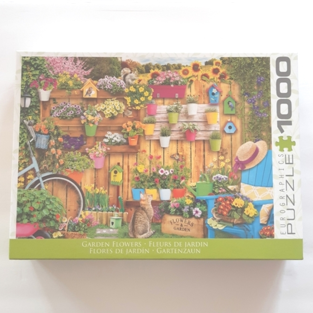 Garden Flowers 1000-piece puzzle by Eurographics